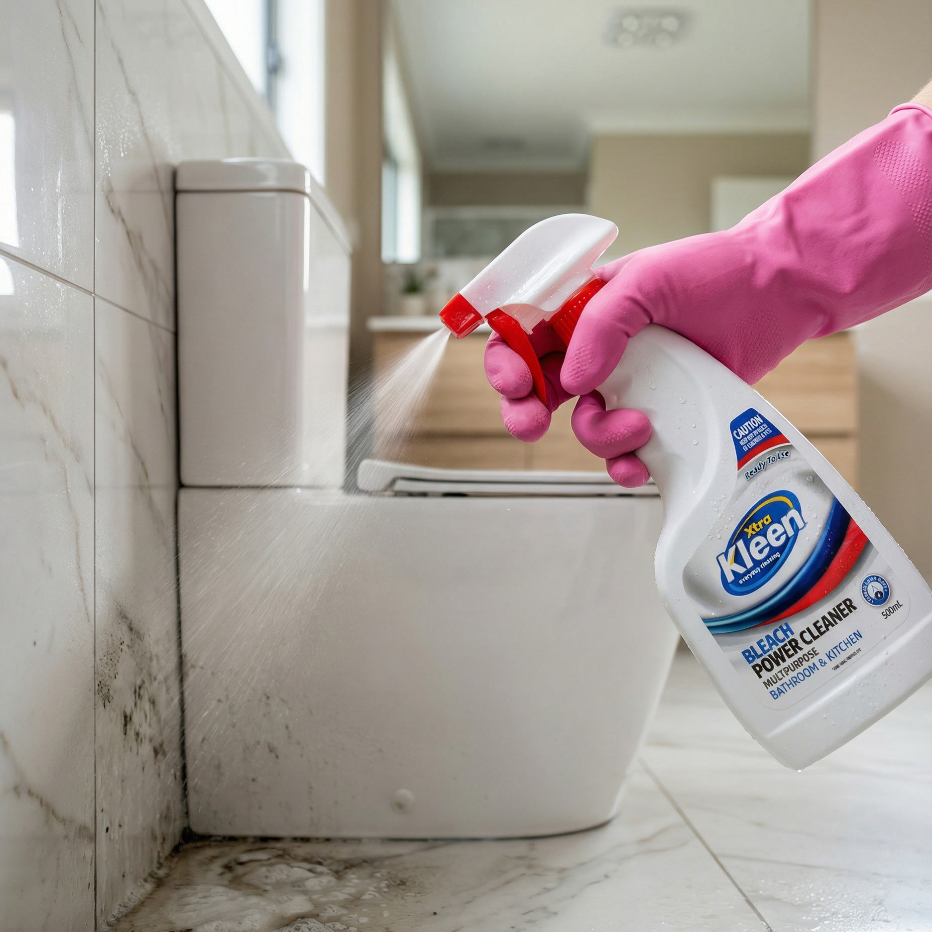 Xtra Kleen Bleach Power Clean for the bathroom