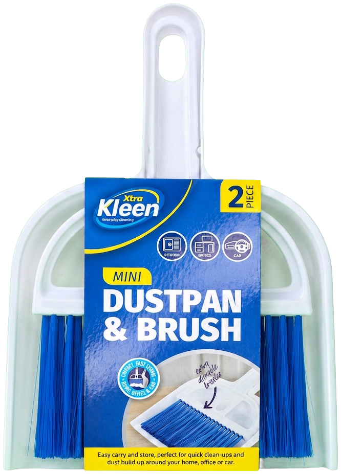 Dustpan & Brush Set 2 Piece — Xtra Kleen Sponges & Brushes
