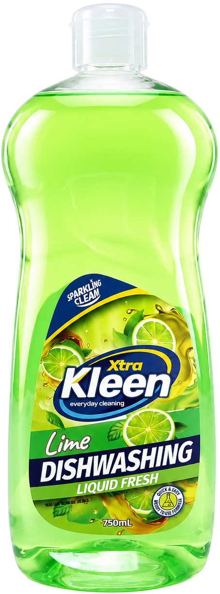 Dishwashing Liquid 750mL - Lime — Xtra Kleen Kitchen Cleaning