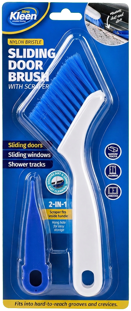 Sliding Door Track Brush 2 Pack — Xtra Kleen Sponges & Brushes