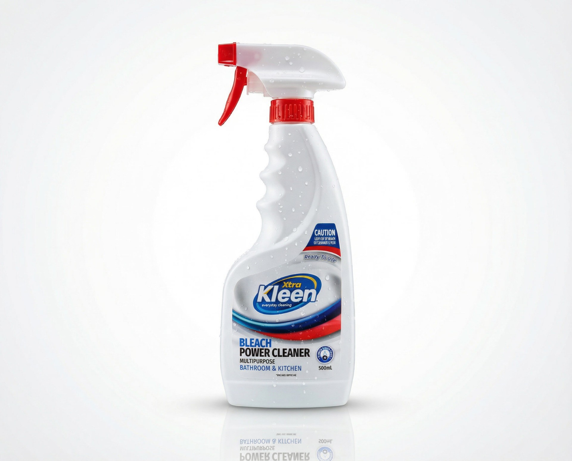 Xtra Kleen Bleach Power Cleaner Multipurpose Spray 500ml — Ready-to-use bleach-based multipurpose spray for powerful bathroom and kitchen cleaning.