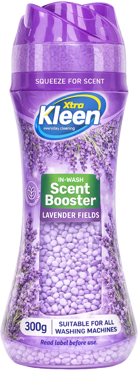 Xtra Kleen Scent Booster Beads Lavender Fields 300g — In-wash laundry beads deliver long-lasting lavender fragrance for every load.