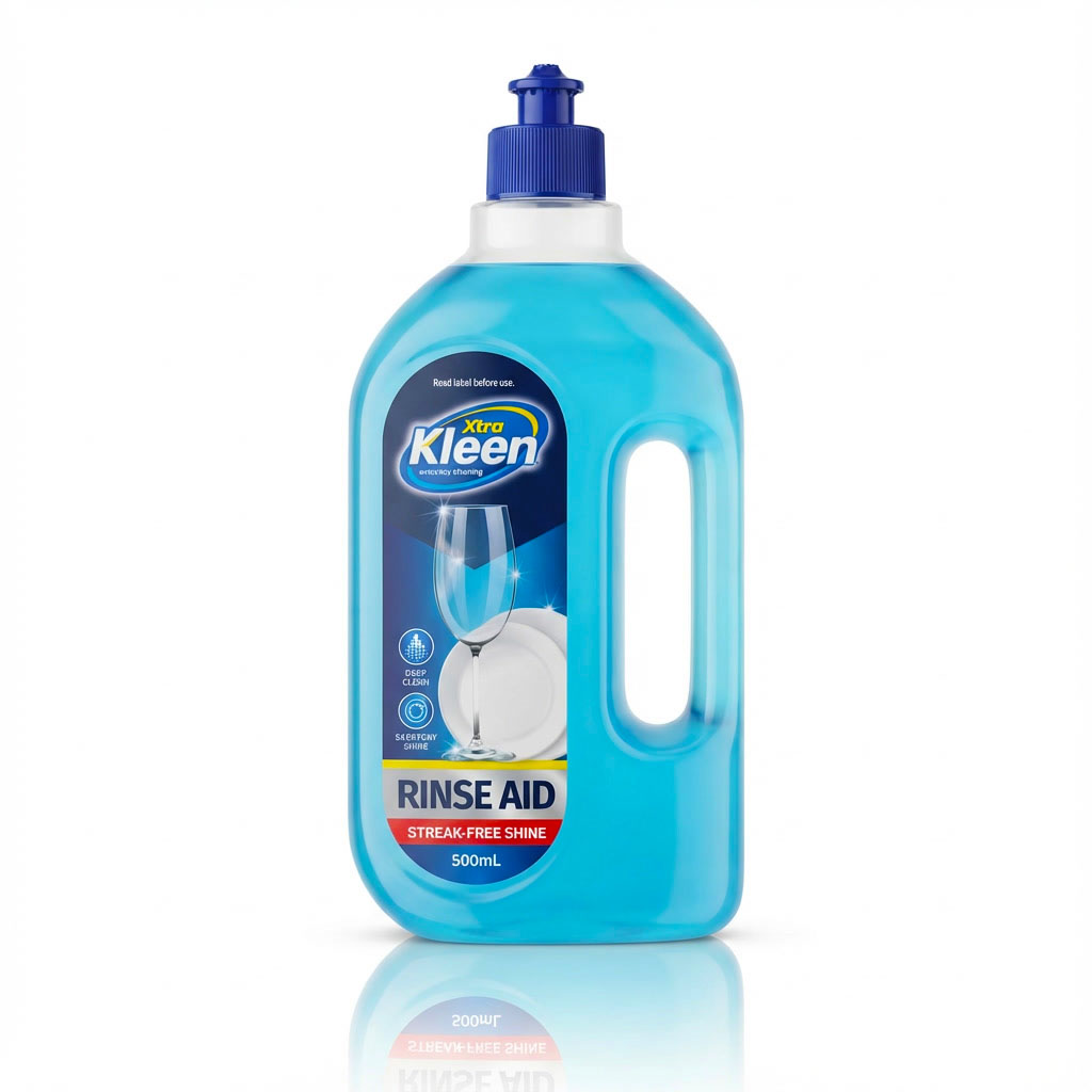 Xtra Kleen Dishwasher Rinse Aid 500mL — Dishwasher rinse aid for spot-free, streak-free dishes and faster drying with every cycle.